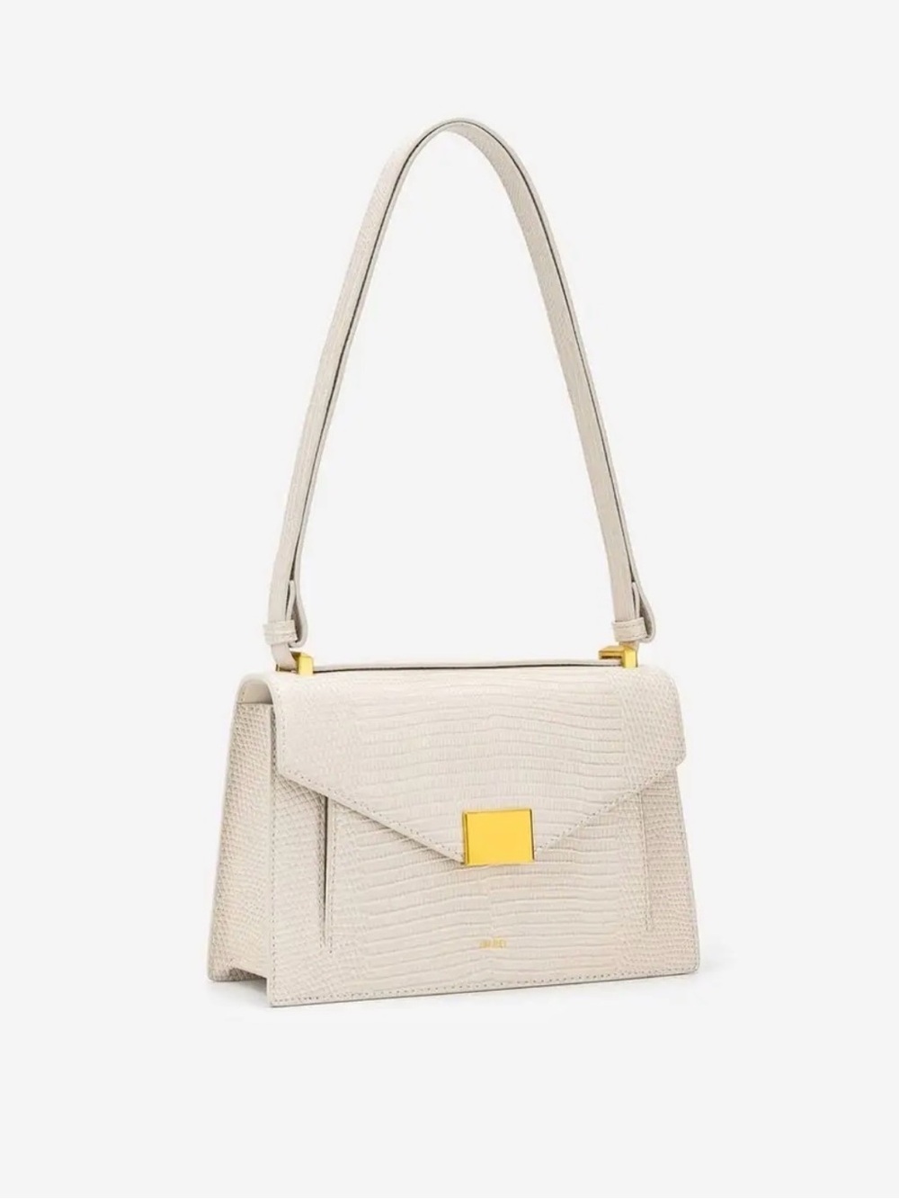 JW PEI Cream Textured Envelope Crossbody with Gold Hardware - Picture 3 of 4